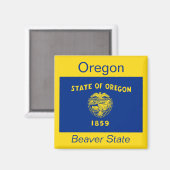 Oregon Flag Magnet (Vorderseite/Rückseite)