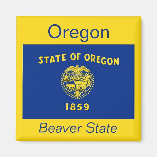 Oregon Flag Magnet (Vorne)