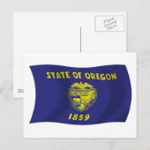 Oregon Flag Postcard Postkarte (Vorne/Hinten)
