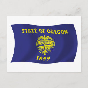 Oregon Flag Postcard Postkarte