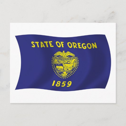 Oregon Flag Postcard Postkarte (Vorderseite)