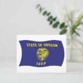 Oregon Flag Postcard Postkarte (Stehend Vorderseite)