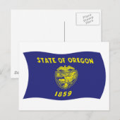 Oregon Flag Postcard Postkarte (Vorne/Hinten)