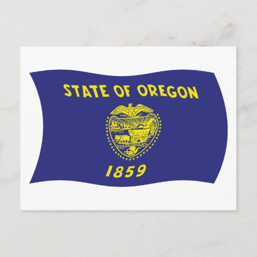 Oregon Flag Postcard Postkarte (Vorderseite)