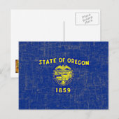 OREGON FLAG POSTKARTE (Vorne/Hinten)