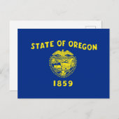 Oregon Flag Postkarte (Vorne/Hinten)