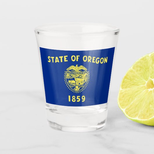 Oregon Flag Schnapsglas (Vorderseite)