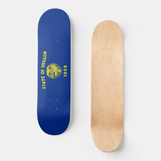 Oregon Flag Skateboard (Vorderseite)
