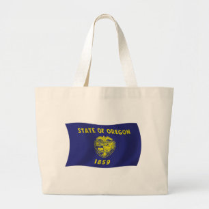 Oregon Flag Tote Bag Jumbo Stoffbeutel