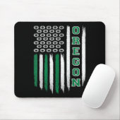 Oregon Flag Usa College Font Design For Men Women Mousepad (Mit Mouse)