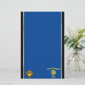 Oregon-Flagge Briefpapier (Stehend Vorderseite)