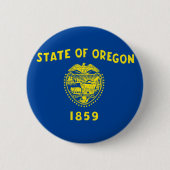 Oregon-Flagge Button (Vorderseite)