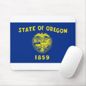 Oregon-Flagge Mousepad (Mit Mouse)