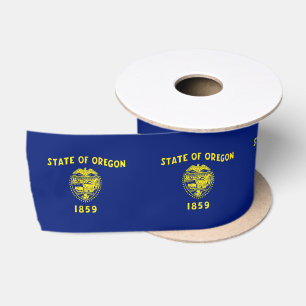 Oregon-Flagge Satinband