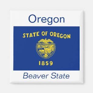 Oregon-Flaggen-Magnet Magnet