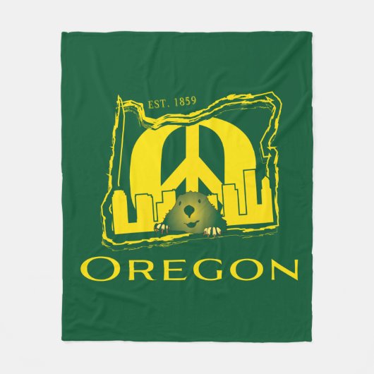 Oregon-Fleece-Decke Fleecedecke (Vorderseite)
