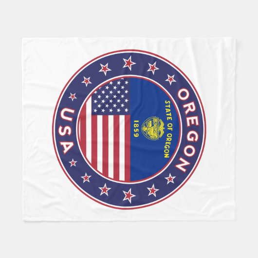 Oregon Fleecedecke (Vorderseite (Horizontal))