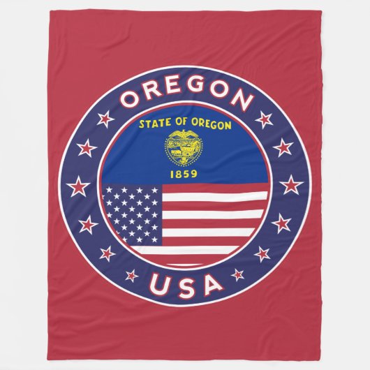 Oregon Fleecedecke (Vorderseite)