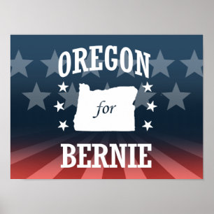 OREGON FÜR BERNIE SANDERS POSTER