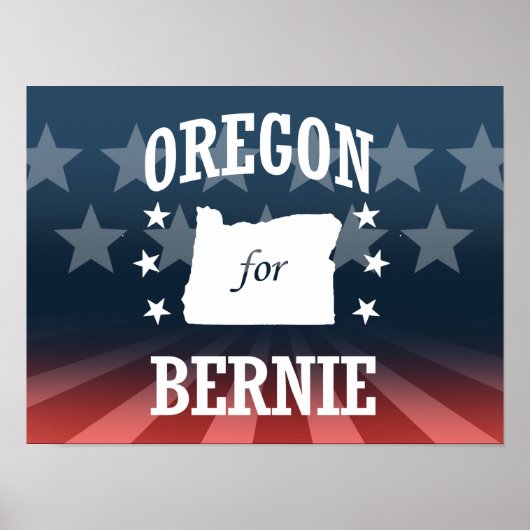 OREGON FÜR BERNIE SANDERS POSTER (Vorne)