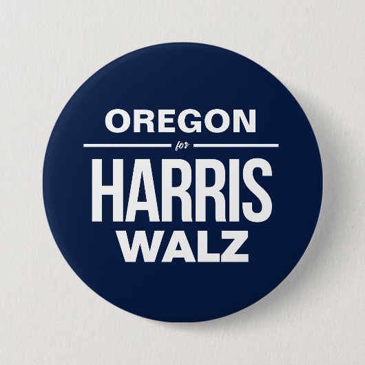 Oregon für Harris Walz Button (Vorderseite)