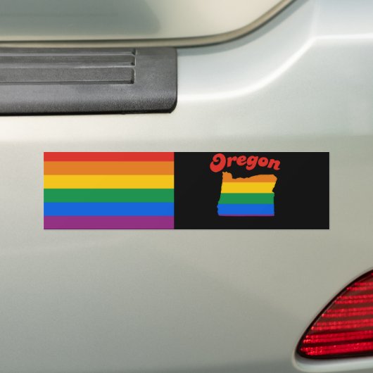 OREGON-GAY PRIDE AUTOAUFKLEBER (Auf Auto)
