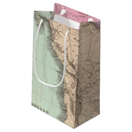 Oregon-Gebiet Kleine Geschenktüte (Rückseite Schrägansicht)