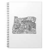 Oregon-Gekritzel Notizblock (Vorderseite)