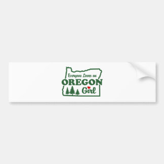 Oregon Girl Autoaufkleber
