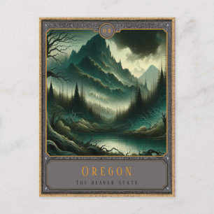 Oregon   Gothic Art Postkarte