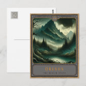 Oregon | Gothic Art Postkarte (Vorne/Hinten)