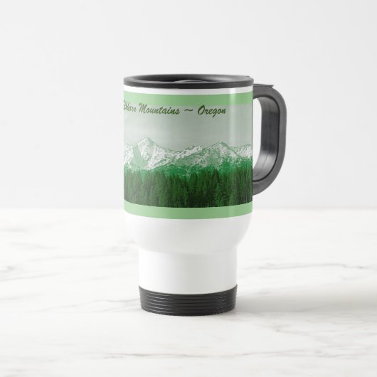 Oregon Green Elkhorn Travel Mug Reisebecher (VorderseiteRechts)