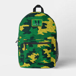 Oregon Green & Yellow Camo Printed  Bedruckter Rucksack