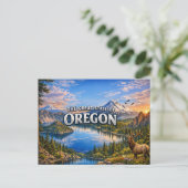 Oregon Grußpostkarte Postkarte (Stehend Vorderseite)