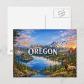 Oregon Grußpostkarte Postkarte (Vorne/Hinten)