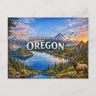 Oregon Grußpostkarte  Postkarte