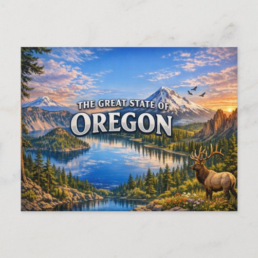 Oregon Grußpostkarte Postkarte (Vorderseite)