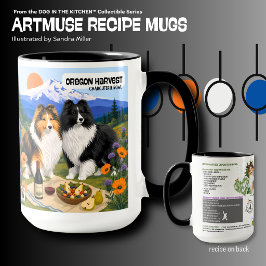 OREGON HARVEST - Sheltie - Art Muse Rezept Tasse