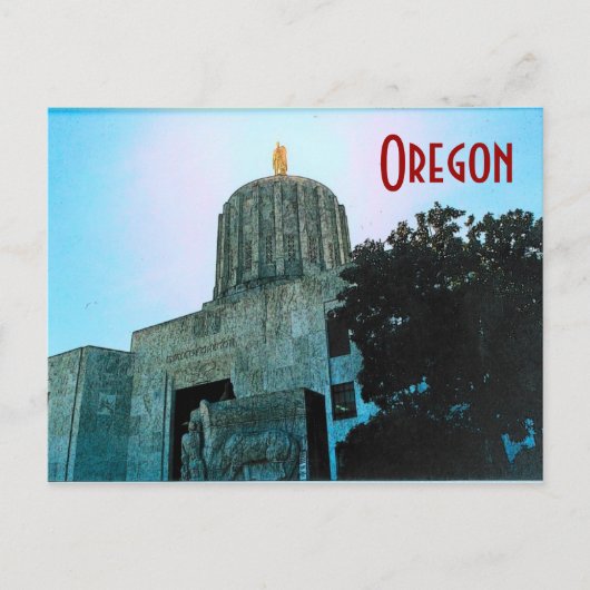 Oregon Hauptstadt Postkarte (Vorderseite)