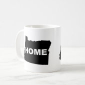 Oregon-Heimat-ferne-Tasse oder Reisebecher Kaffeetasse (Vorderseite Links)