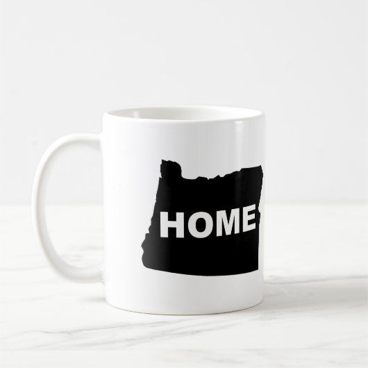 Oregon-Heimat-ferne-Tasse oder Reisebecher Kaffeetasse (Links)