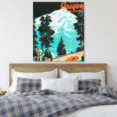 Oregon Highways Werbeplakat Leinwanddruck (Insitu (Schlafzimmer))