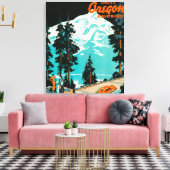 Oregon Highways Werbeplakat Leinwanddruck (Insitu (Wohnzimmer))
