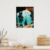 Oregon Highways Werbeplakat Poster (Küche)