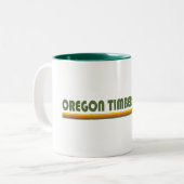 Oregon Holzweg Zweifarbige Tasse (Vorderseite Links)