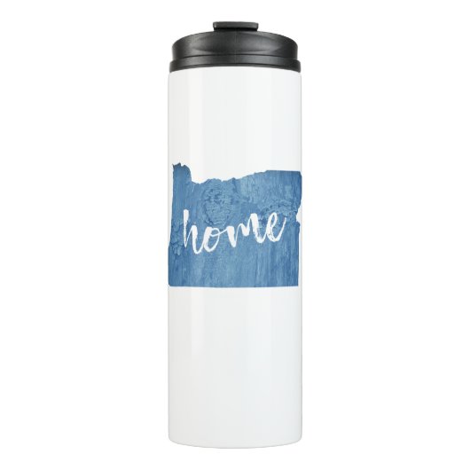 Oregon Home Holzmaserung Thermosbecher (Vorderseite)
