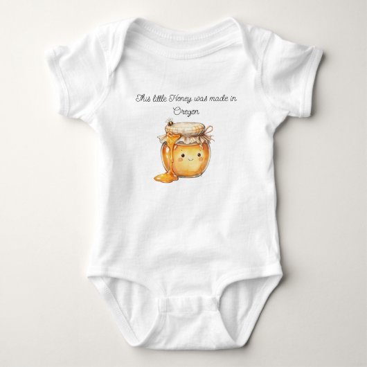Oregon Honey Baby Strampler (Vorderseite)