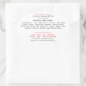 OREGON Hütte Law Label Zuhause Bäckerei Ovaler Aufkleber (Tasche)