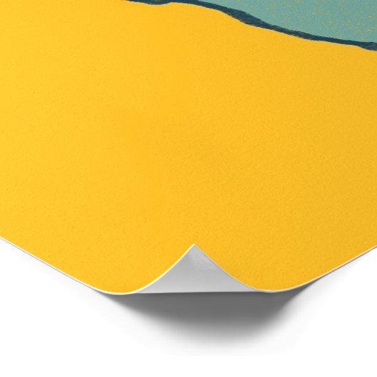 Oregon Illustrated Map Poster (Ecke)