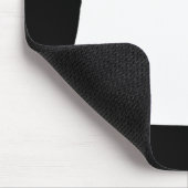 Oregon in Weiß und Schwarz Mousepad (Ecke)